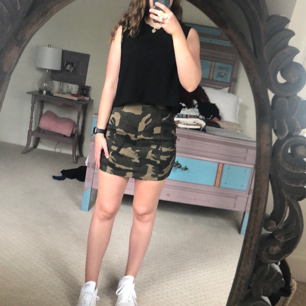 Wild Honey At Attention Camp Skirt